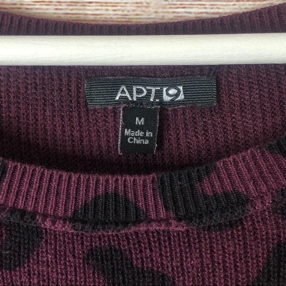 Fall Cheetah Sweater, Long Tunic Leopard Print Med - Picture 2 of 3